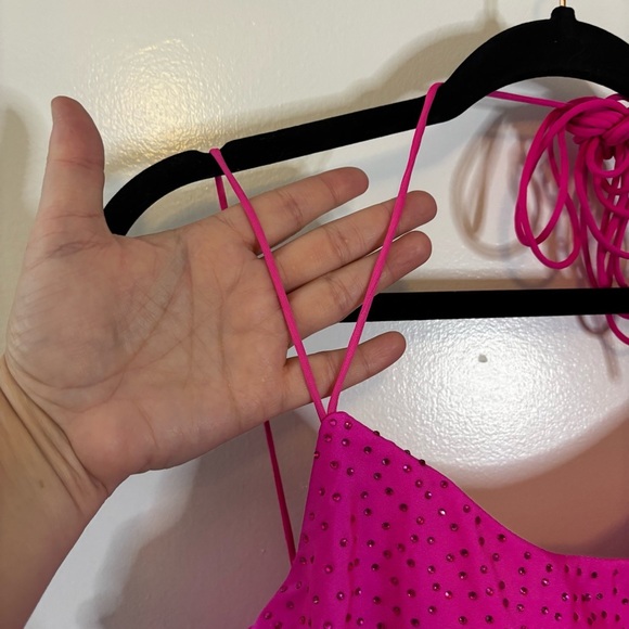 Sparkly Fuchsia Pink Women's Dress Size 4 - Picture 12 of 12